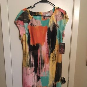 NWT Print dress size 10